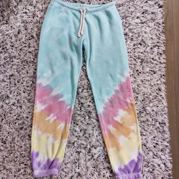 Oceanside Rainbow Tie Dye Sweatpants - Picture 1 of 7